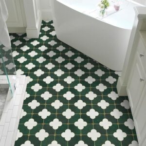 Floor Tiles Self Adhesive, Peel and Stick Floor Tiles Vinyl Flooring for Bathroom Kitchen Living Room, Waterproof 30x30cm 10pcs (0.9㎡)